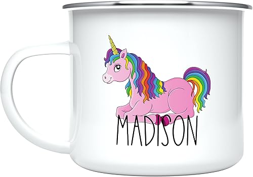 HomeBee Taza personalizada para niños niñas chocolate caliente cacao café y leche regalos de fiesta de cumpleaños con nombre personalizado taza de