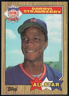 1987 Topps #601 Darryl Strawberry Mets AS
