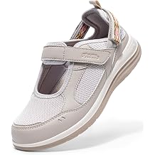 FitVille Diabetic Shoes for Women Extra Wide Diabetic Womens Sandals, Walking Shoes with Adjustable Closures Arch Support, Orthopedic Sandals for Flat Feet Heel Pain Relief,Plantar Fasciitis
