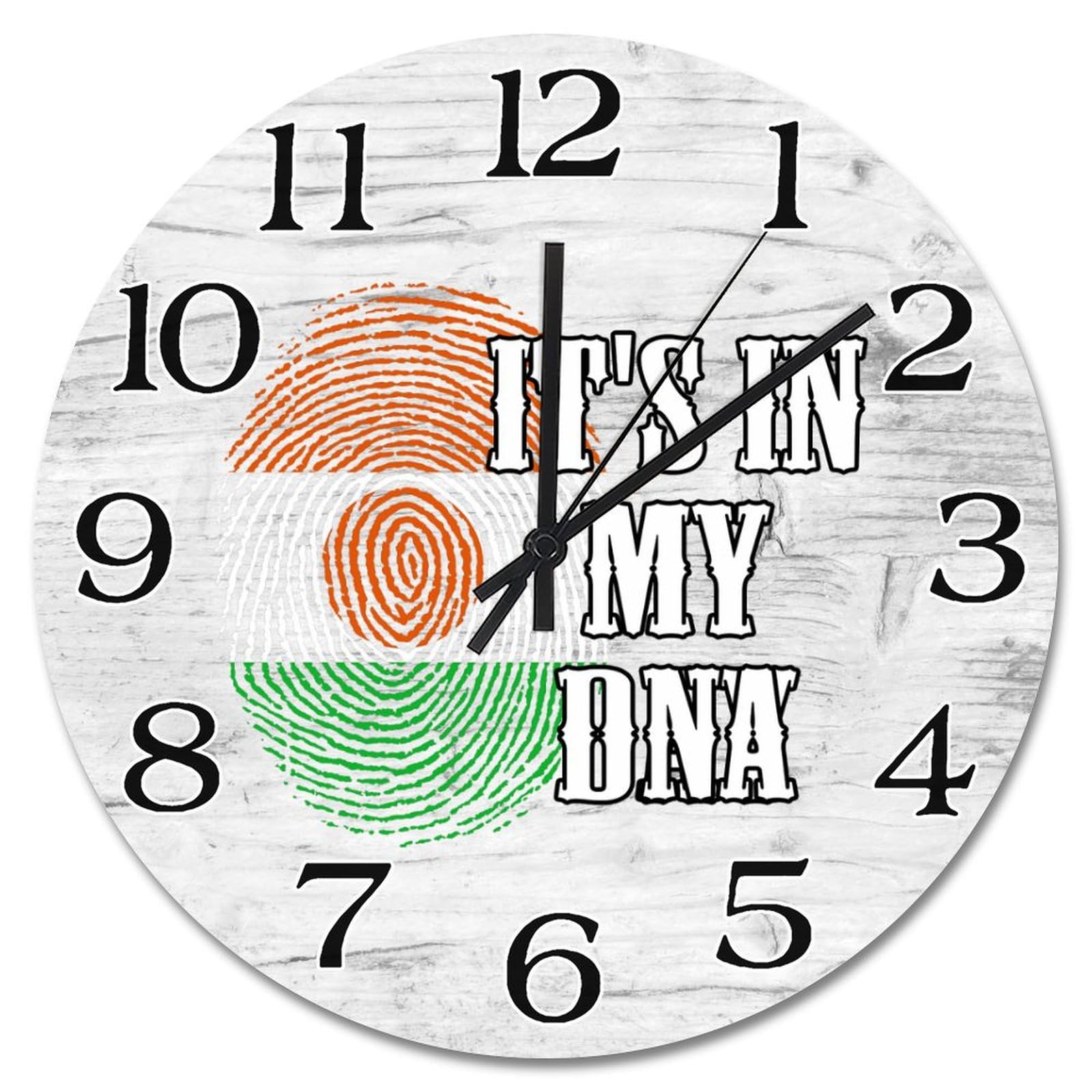 Horloge murale Niger 30,5 cm silencieuse, finition haut de gamme