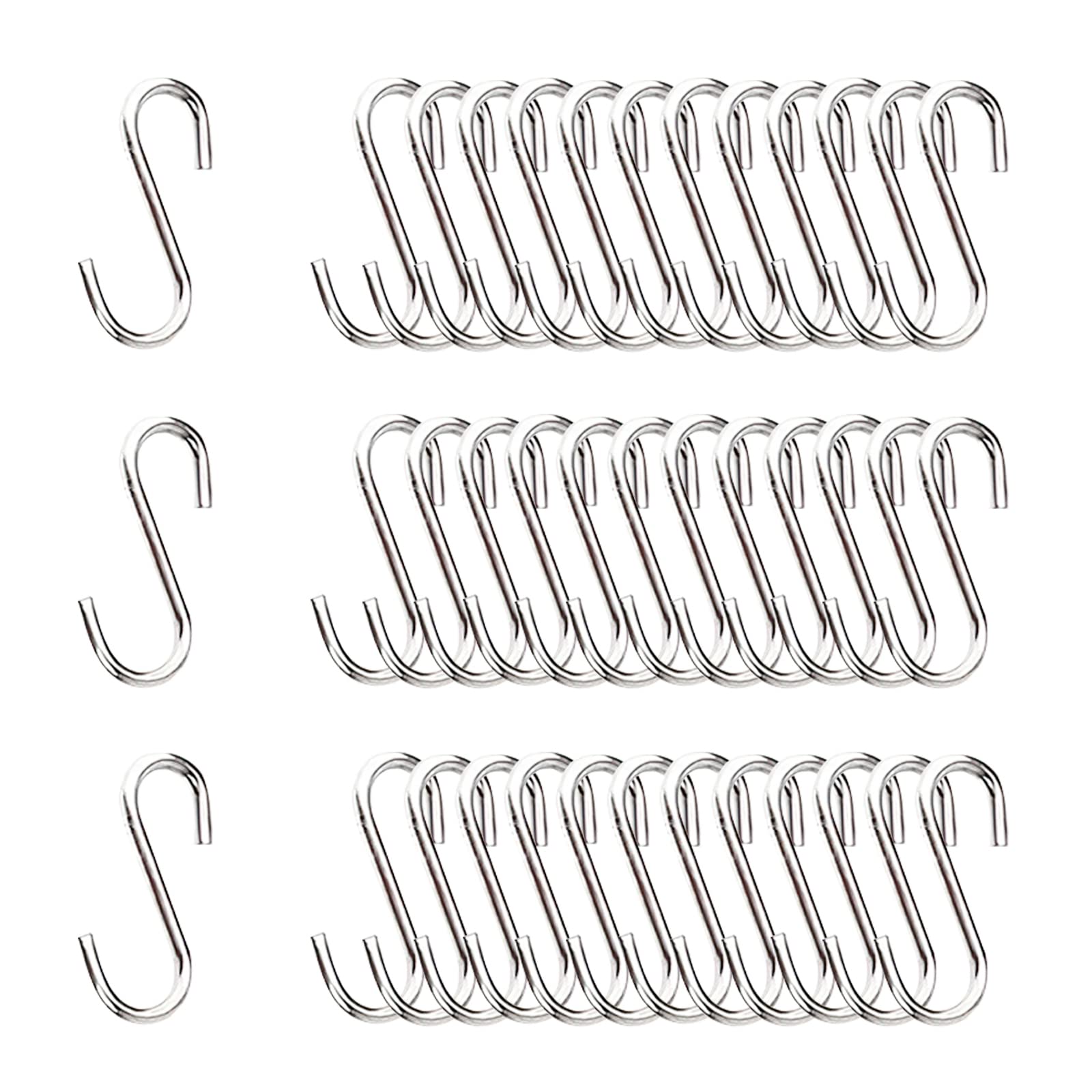 S-Shaped Mini Hook, 100 Pcs 14 * 1mm Mini S Hooks Connectors S-Shaped Wire Hook for DIY Crafts, Hanging Jewelry, Key Chain