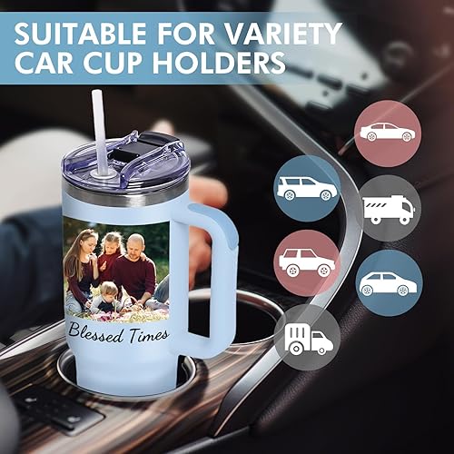 Vista 44 de Vaso personalizado con nombres, el mejor regalo para mamá, 10 colores, vaso de café personalizado de acero inoxidable de 20 onzas, vasos aislados