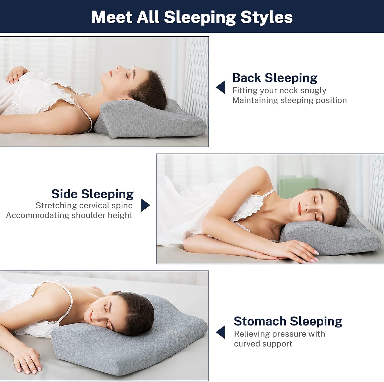 Review Misiki Memory Foam Pillow Orthopedic Pillow Cervical Pillow for Neck Pain, Contour Pillow for Side, Back and Stomach Sleepers , Ergonomic Neck Support Pillow for Deep Sleeping , Washable Pillowcase Black Friday - 60% OFF Misiki Memory Foam Pillow Orthopedic Pillow Cervical Pillow for Neck Pain, Contour Pillow for Side, Back and Stomach Sleepers , Ergonomic Neck Support Pillow for Deep Sleeping , Washable Pillowcase
