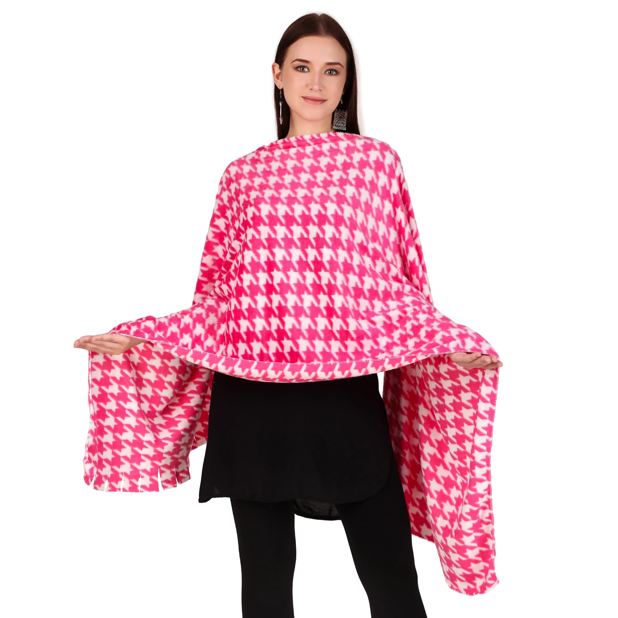 polycotton Womens Scarf and stoles for Winter_Pink-picture-51