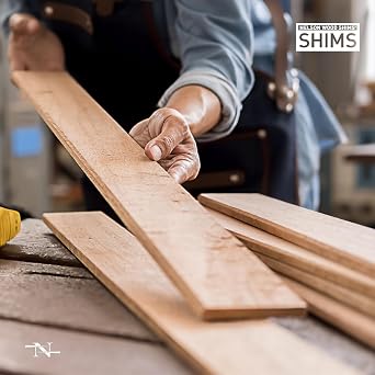 Nelson Wood Pine Shims 8 12 Pack - Kiln Dried Wood - Case of 36 (Total 432 Shims)