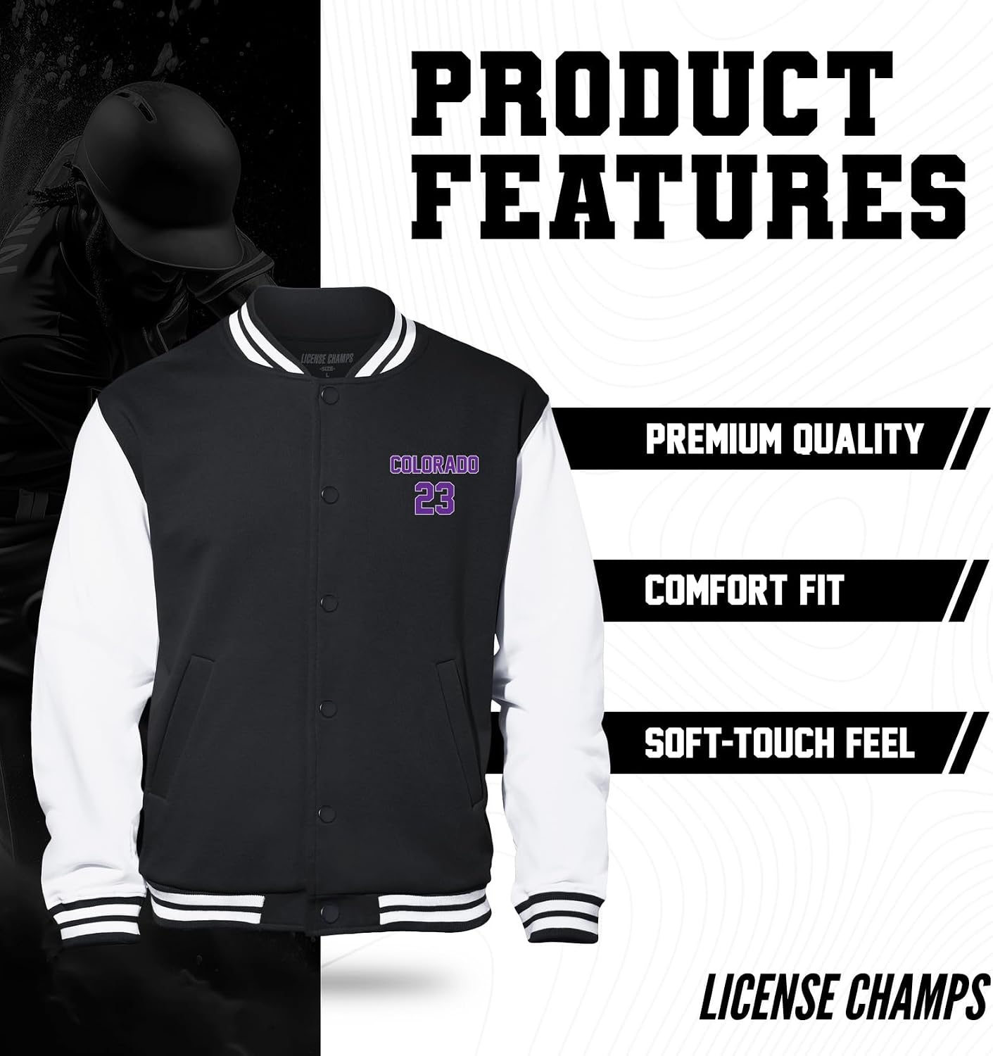 License Champs Varsity Jacket | MLB Players | Baseball Bomber Jackets
