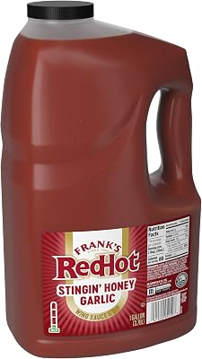 Frank's RedHot Stingin' Honey Garlic Sauce, 1 gal - One Gallon Bulk Container of Stingin' Honey…
