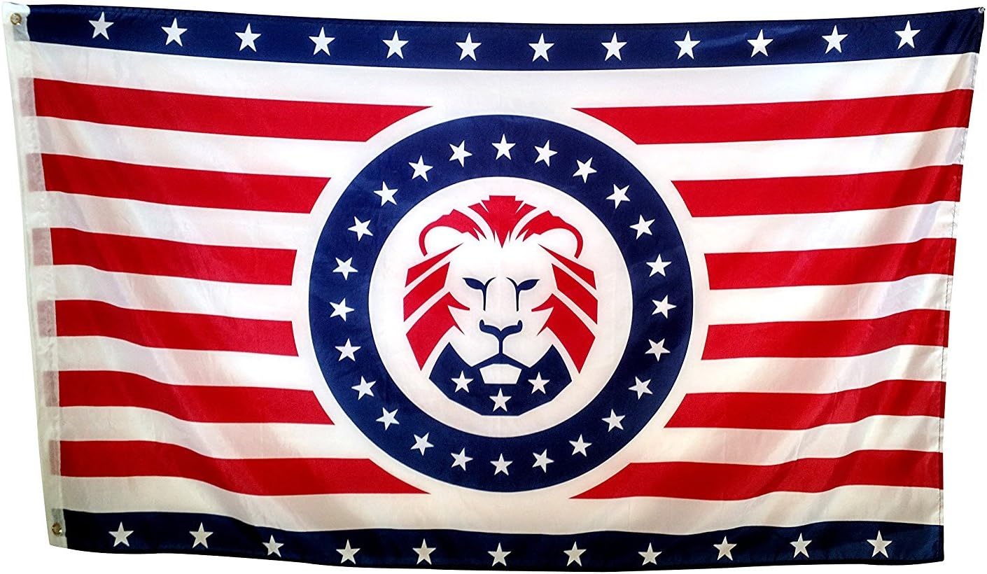 PringCorPringCor President Donald Trump MAGA LION 3x5 Ft FLAG Red White Blue Patriot Party