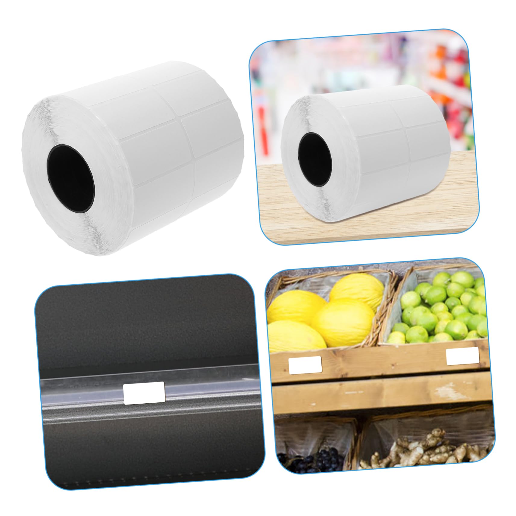 Zerodeko Etichette Alimentari Per Contenitori Etichette Adesive Su Scrivere e Per Congelatore Su Scrivere Rotolo Per Organizzazione Della