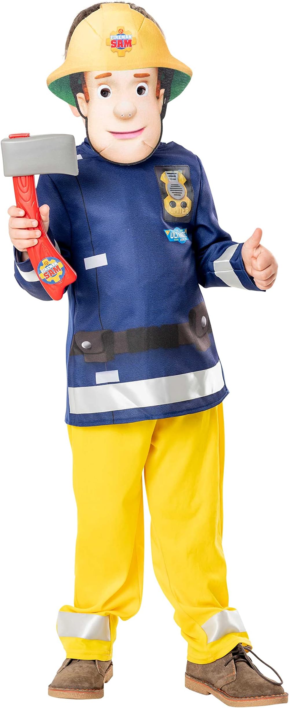 Rubies Official Fireman Sam Childs Costume, Kids Fancy Dress