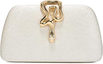 SWEETV CHUNLI Glitter Clutch Purses for Women Elegant Evening Bag for Parties, Weddings, and Formal Events