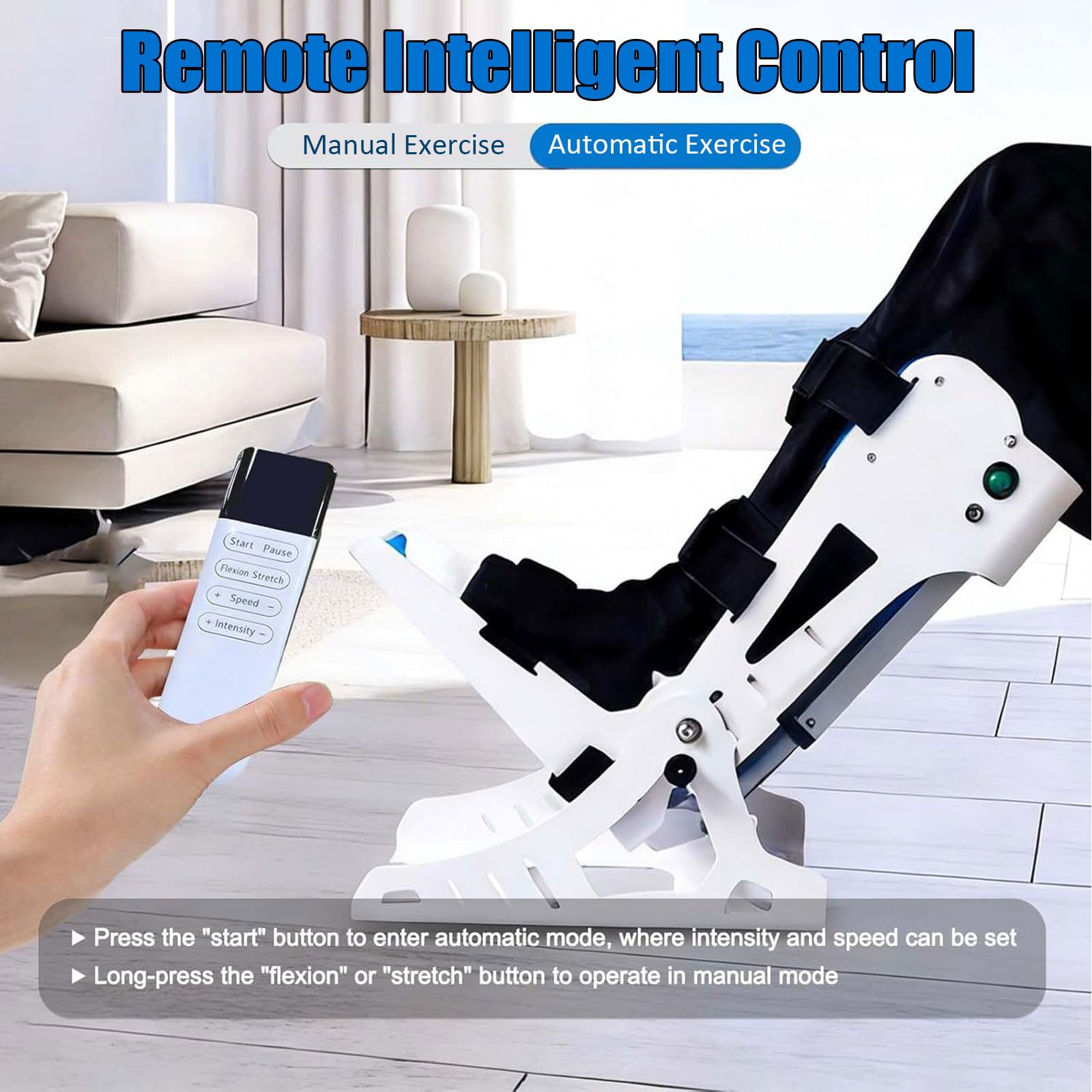 Allenatore Articolare alla Caviglia, Attrezzatura Allenamento Intelligente Riabilitazione Caviglia Unisex, Angolo Regolabile, Design Ergonomico per Recupero Post-Ictus e Lesioni Articolari