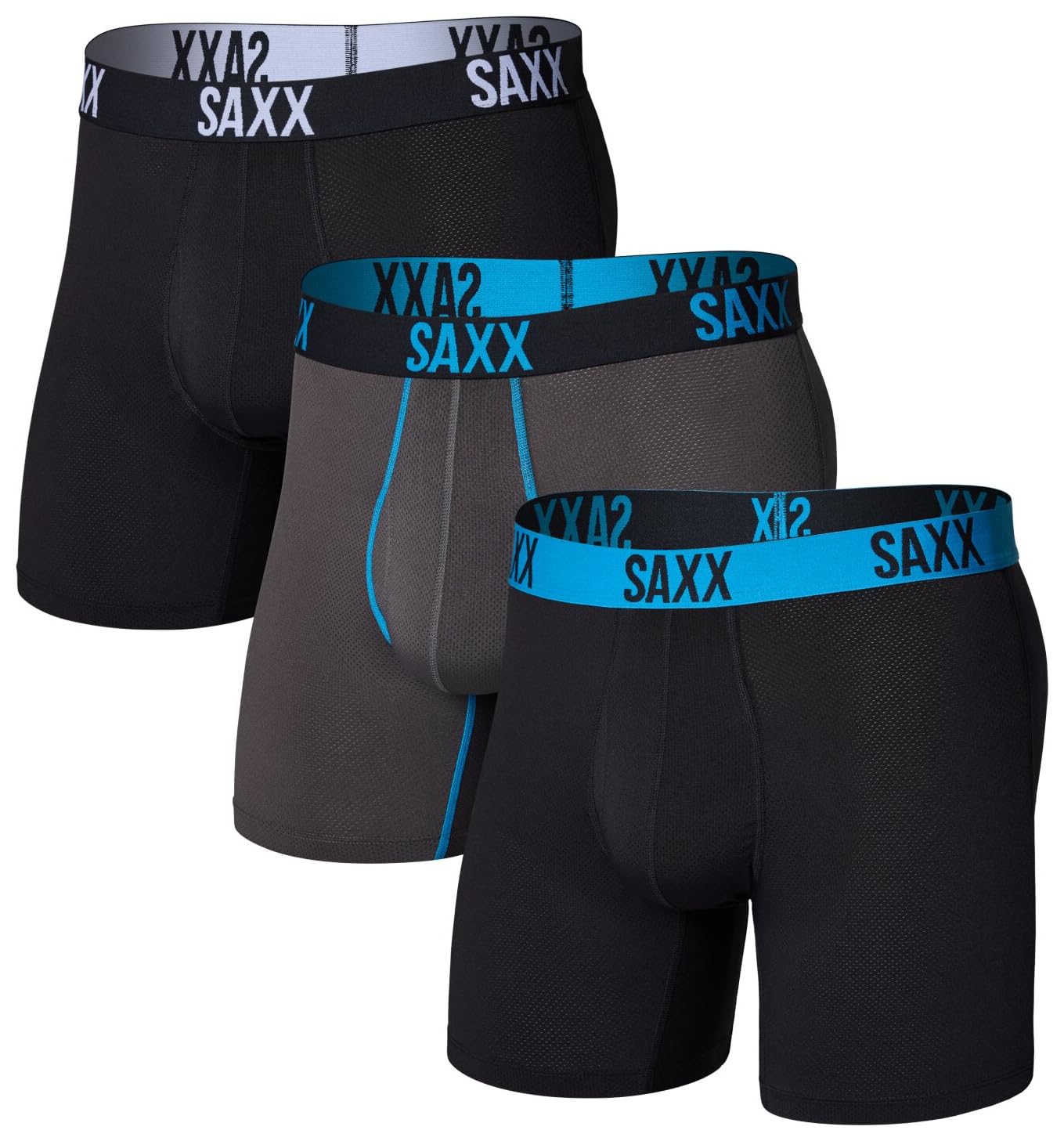 SAXX Underwear Men's Core Performance Mesh Boxer Brief 3-Pack