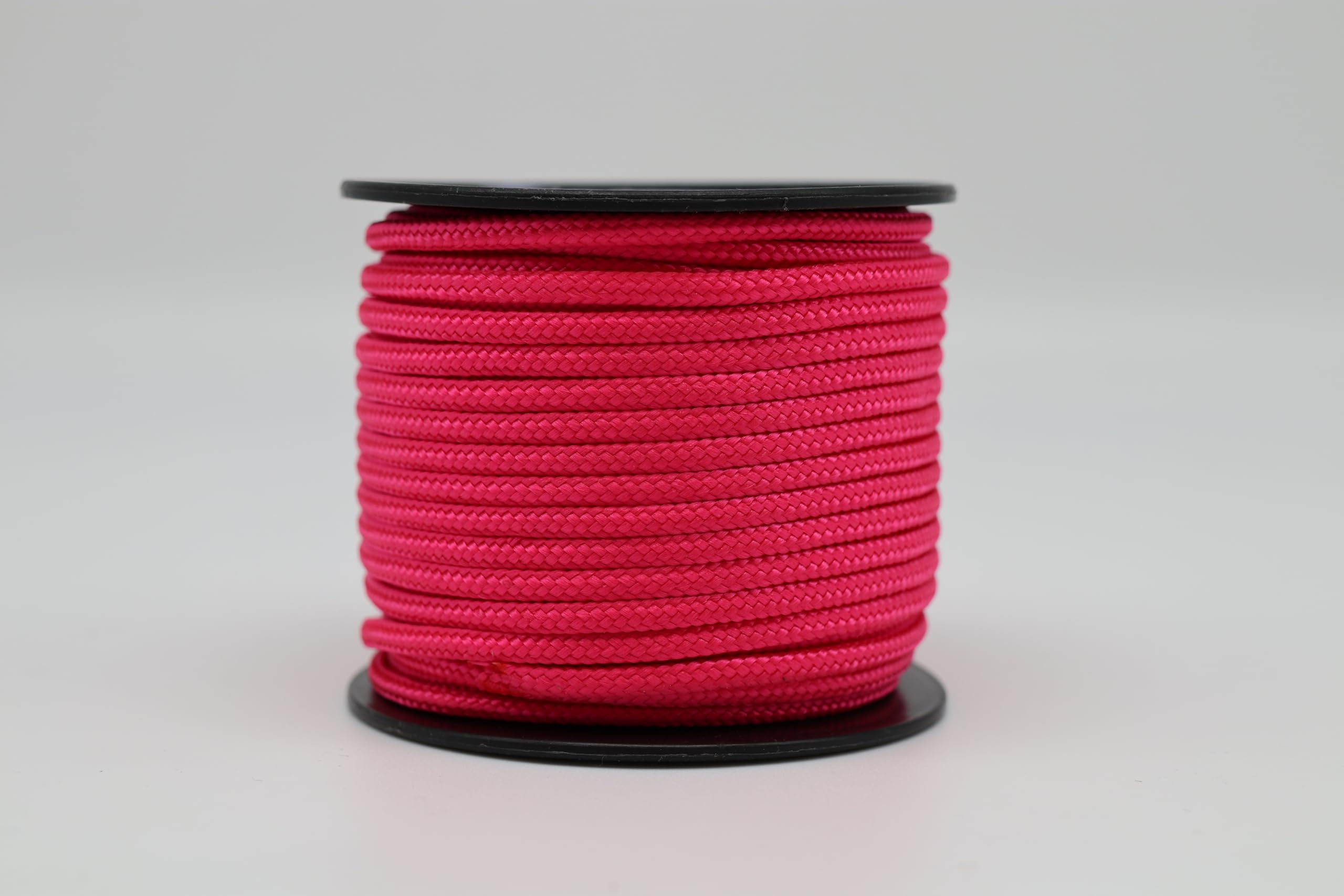 Rota Marine 3mm 19Mt Mini Reels Polyester Braided Rope Boat Tent Kayak Mini Spools - Color: Pink