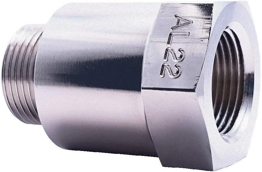 EZ (AL-22) Silver 22mm-1.5 Thread Size Oil Drain Valve Adapter