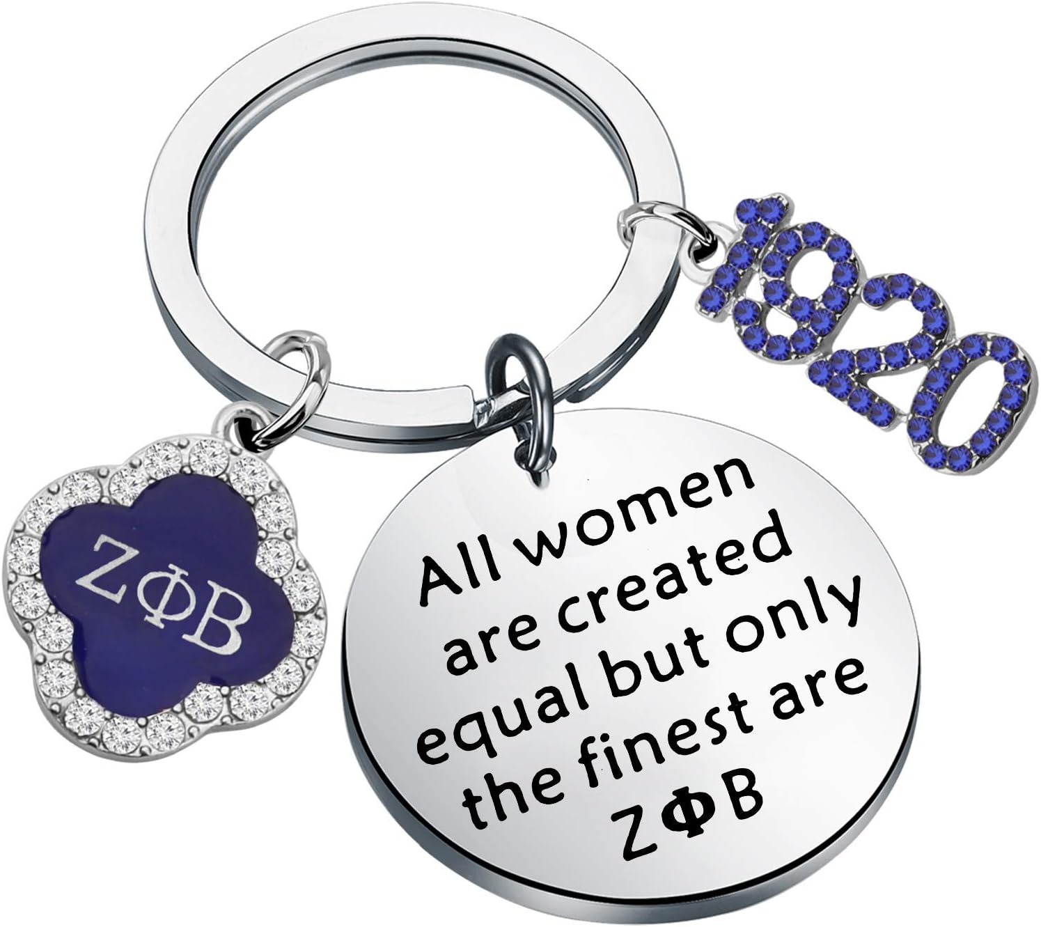 SEIRAA Gift Sorority Finer Women Gift for Her All Women are Created Equal But Only the Finest are Keychain