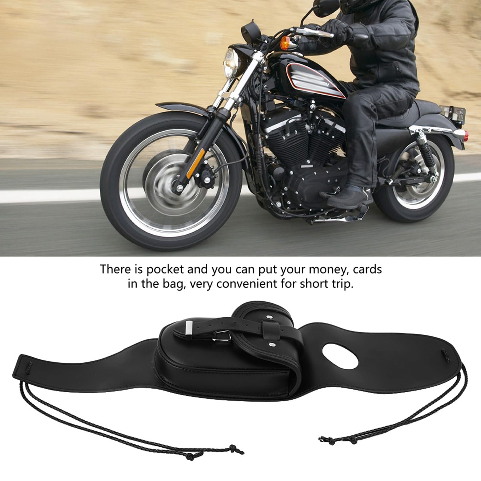 Brrnoo Borsa da Serbatoio per Moto, Borsa da Serbatoio Copertura per per Moto per Carburante per Pannello di Copertura per Carburante in Vera Pelle per XL 883 1200