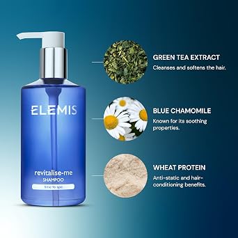 ELEMIS Revitalize-Me Shampoo with Basil,Thyme scent, 10.1 Fl Oz