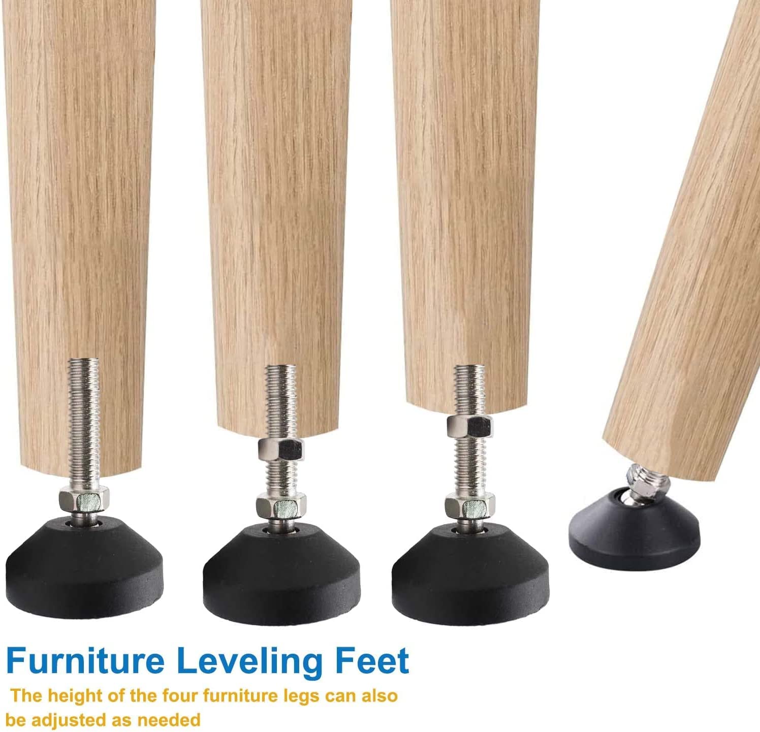 8 Piedini Livellamento M10 - Regolabili Fino A 450kg, Perfetti Per Mobili!