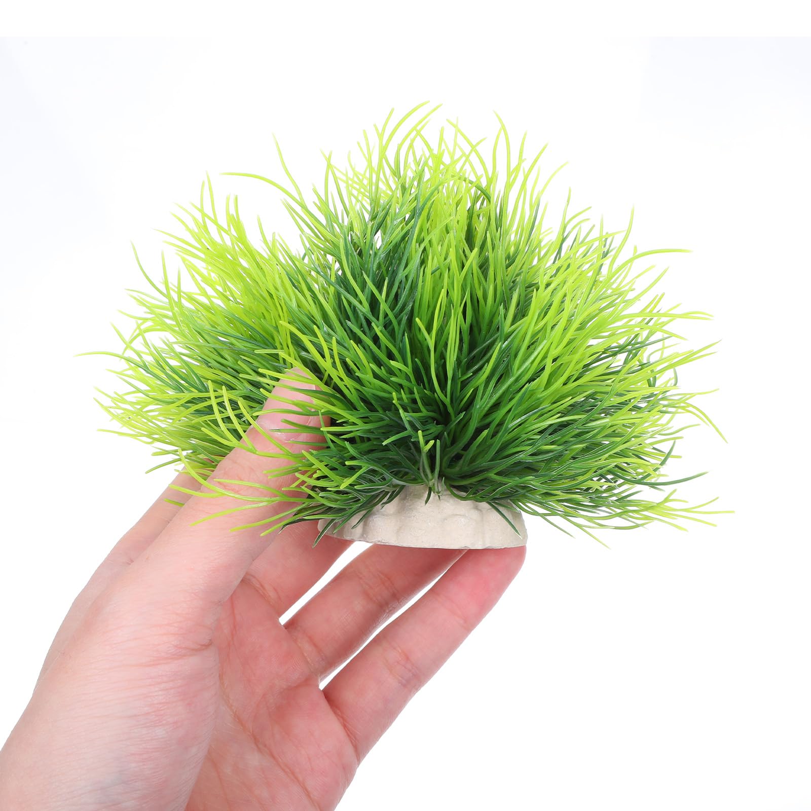 3 Pack Aquarium Plants Plastic Realistic Fish Tank Plants with Weighted Base Green Aquarium Decor for Betta Tanks Aquascaping Reptile Terrariums - image 7