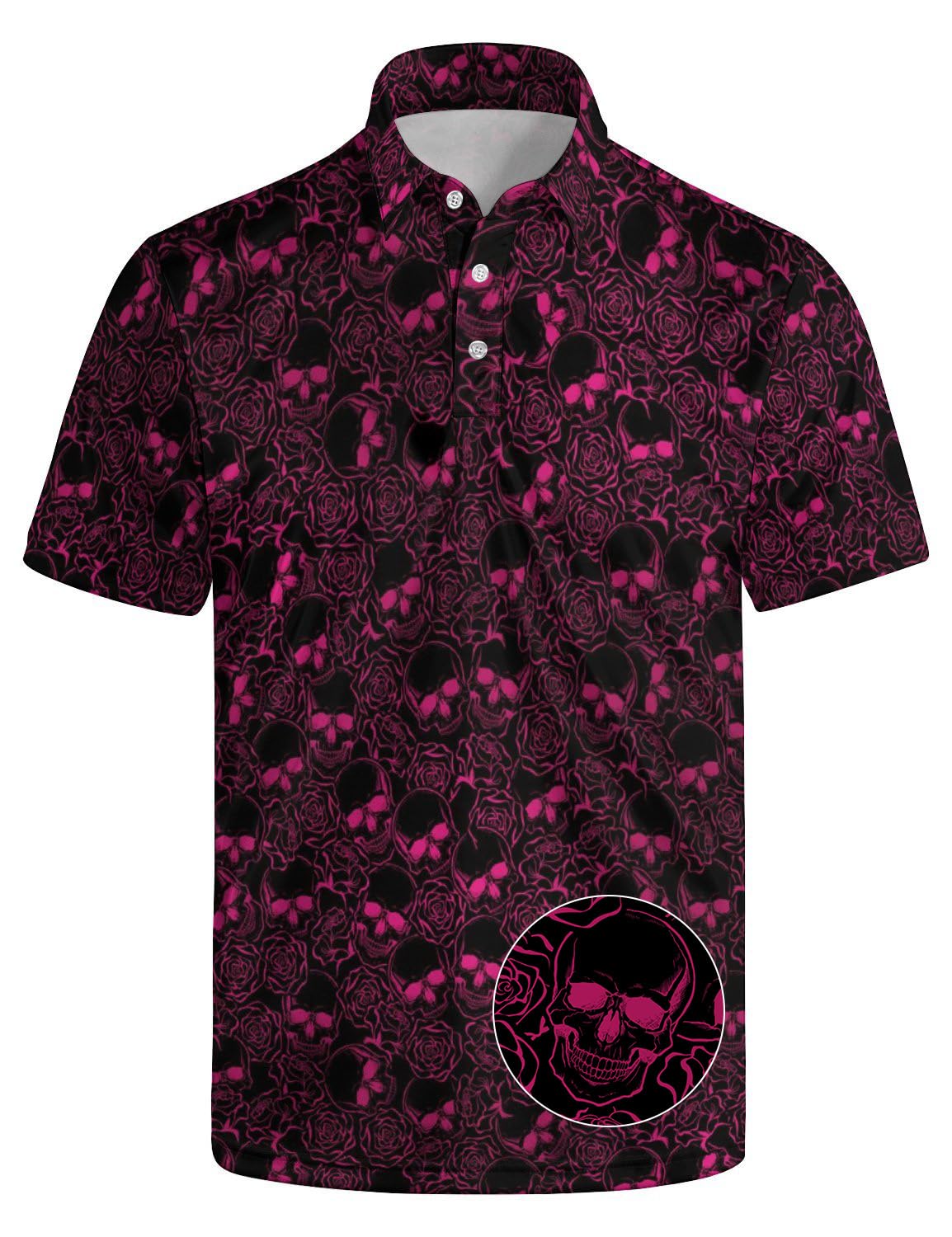 Men's Funny Golf Shirt Short Sleeve, Casual Polo Shirts for Men