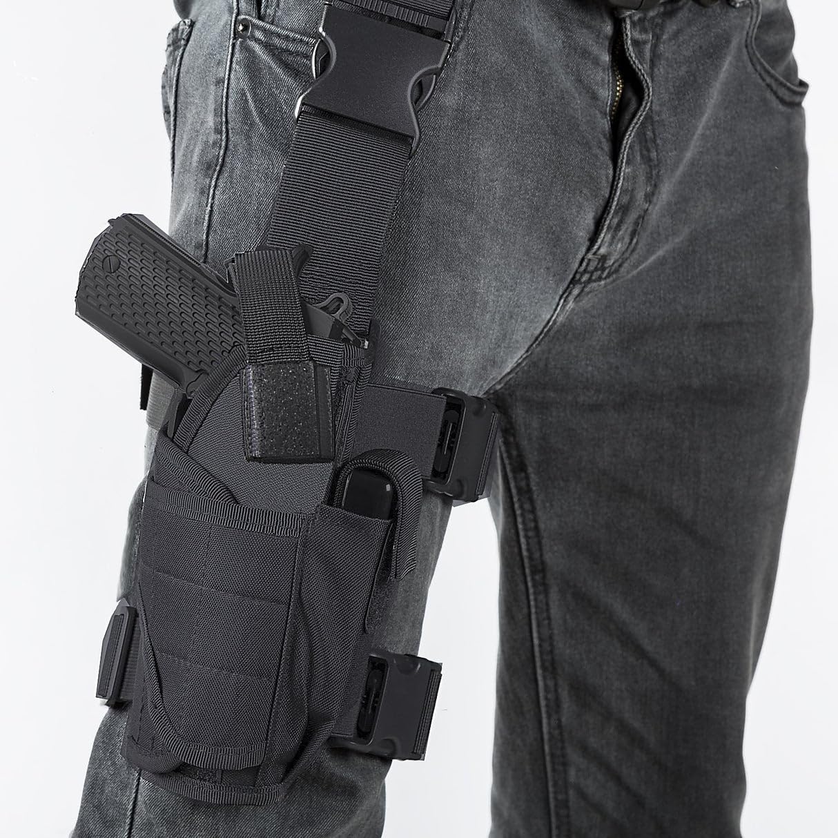 Fondina Pistola, Goldmiky Holster Tattica Fondina Ascellar, Fondina Nascosta per Pistola, Fondina da Trasporto Fondine Caccia, per Caccia, Tiro a Segno, Softair, Giochi Militari