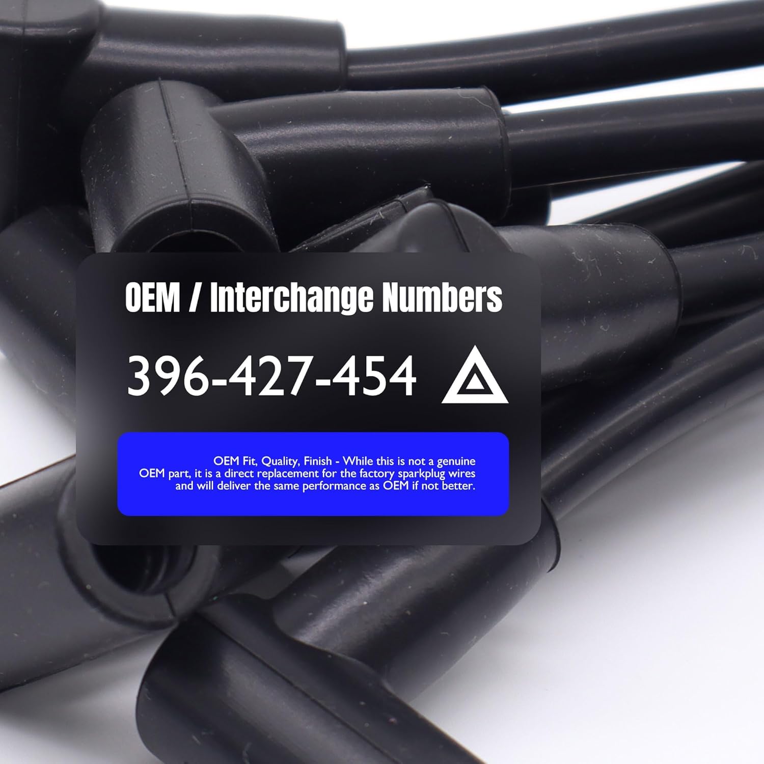 396-427-454 8MM HEI Spiral Core Spark Plug Wires Replacement for Chevrolet GMC