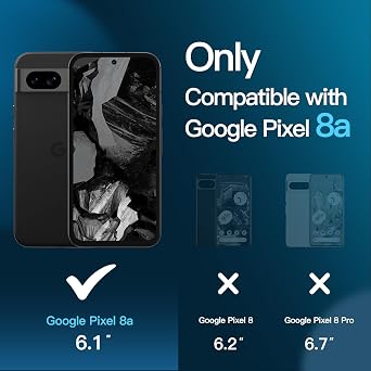 JETech Screen Protector for Google Pixel 8a, 3-Pack