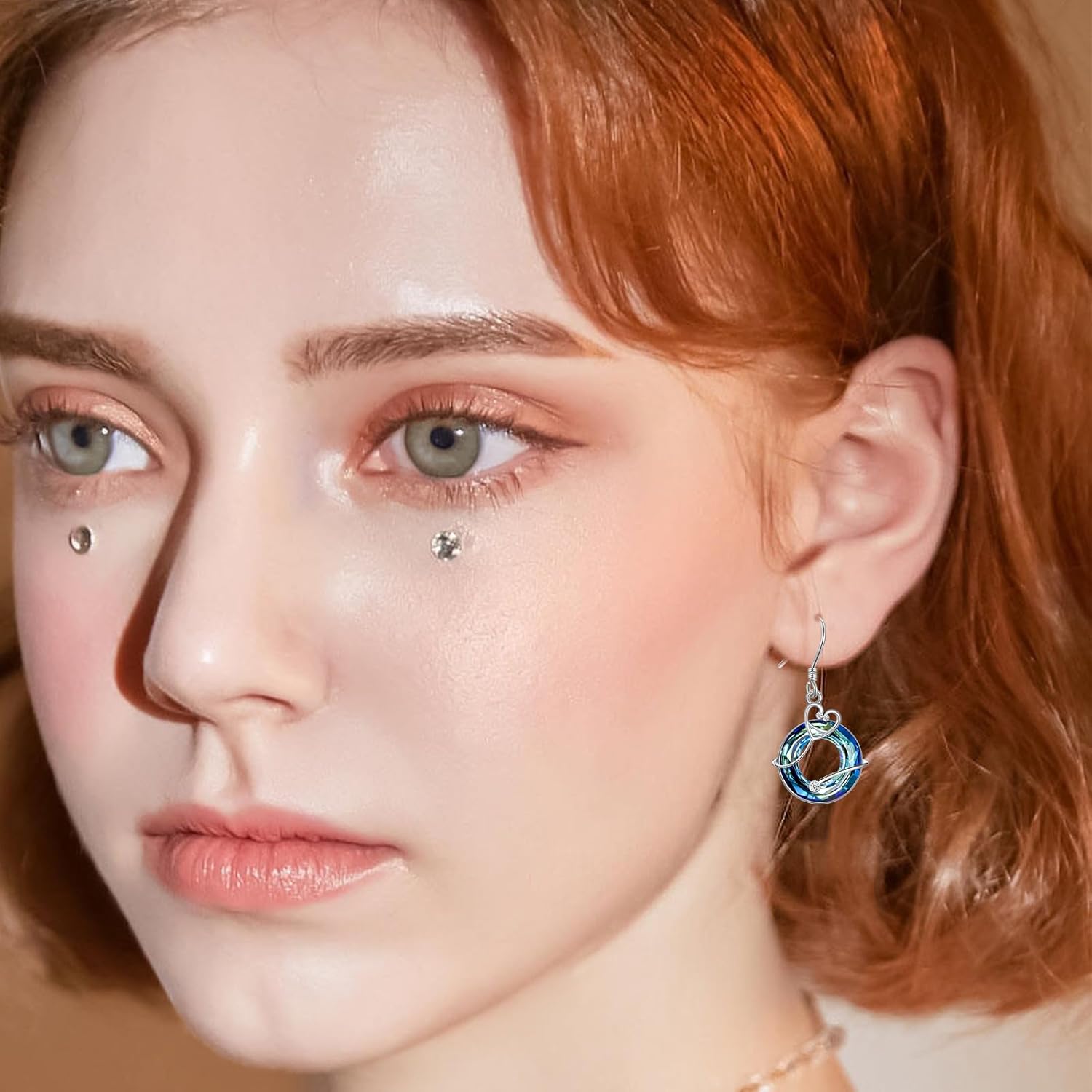 TOUPOP Nurse Gifts for Women Stethoscope Dangle Earrings Sterling Silver Crystal Nurse Jewelry