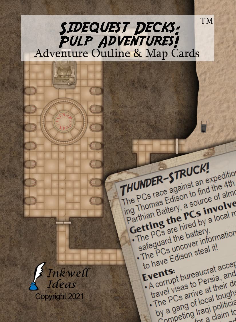 Inkwell Ideas Sidequest Decks: Pulp Adventures!