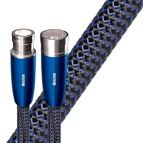 AudioQuest Water XLR - Cables de interconexión de audio analógico, par (2.5ft)