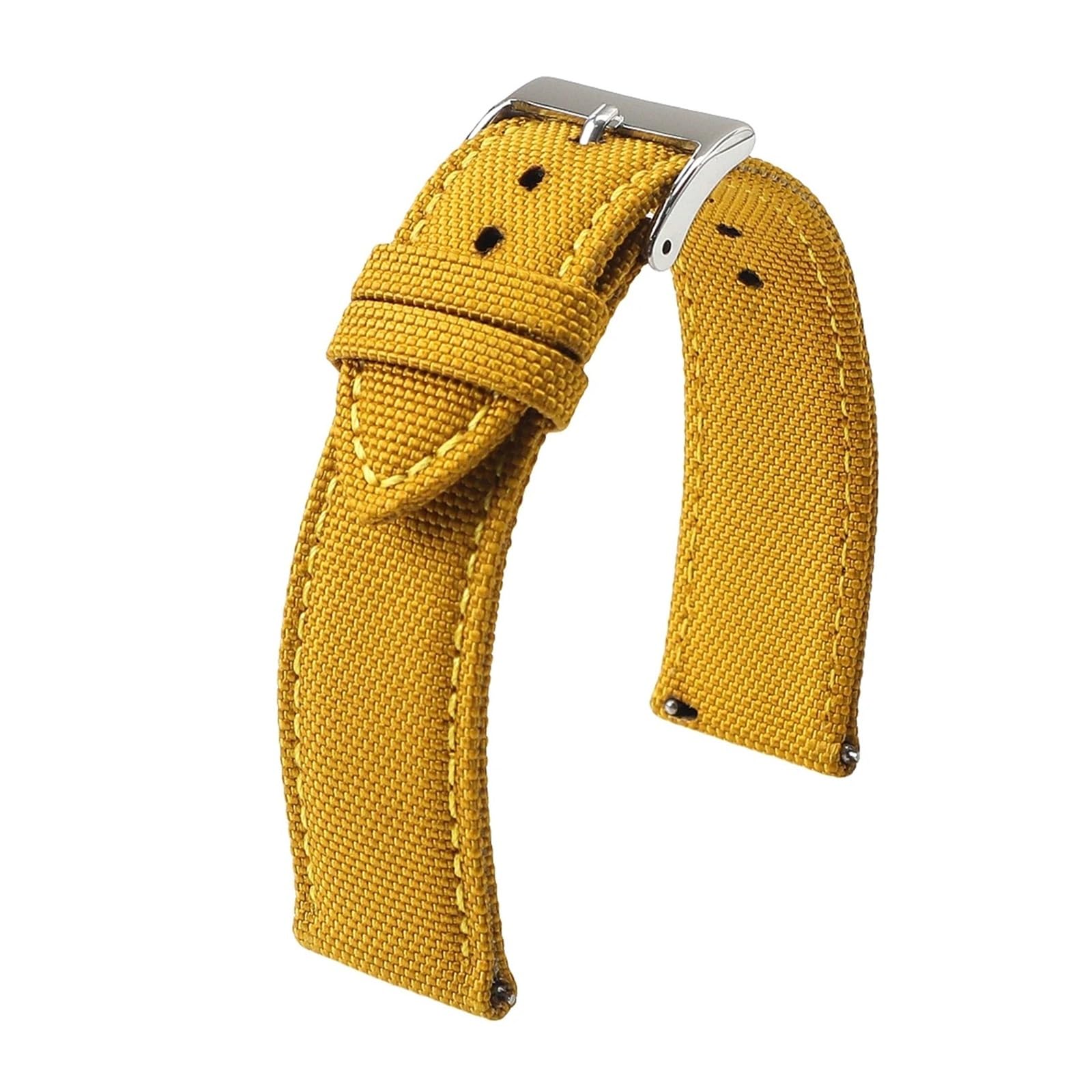 Bracelet de montre en toile à voile 21mm avec barrettes flash libération rapide