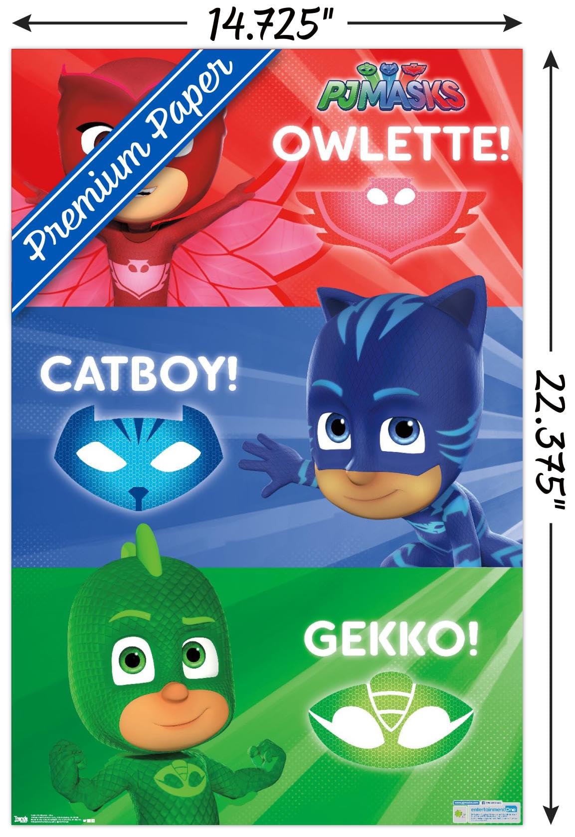 Amazon.com: Trends International PJ Masks - Trio Wall Poster