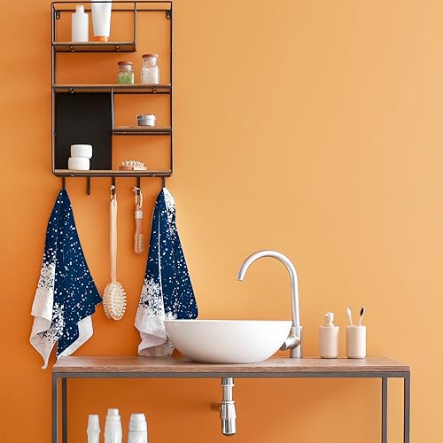 Miniatura 4 de Vantaso Paquete de 2 toallas de mano personalizadas para baño, toallas de cocina absorbentes de flores de girasol, toalla de baño personalizada de