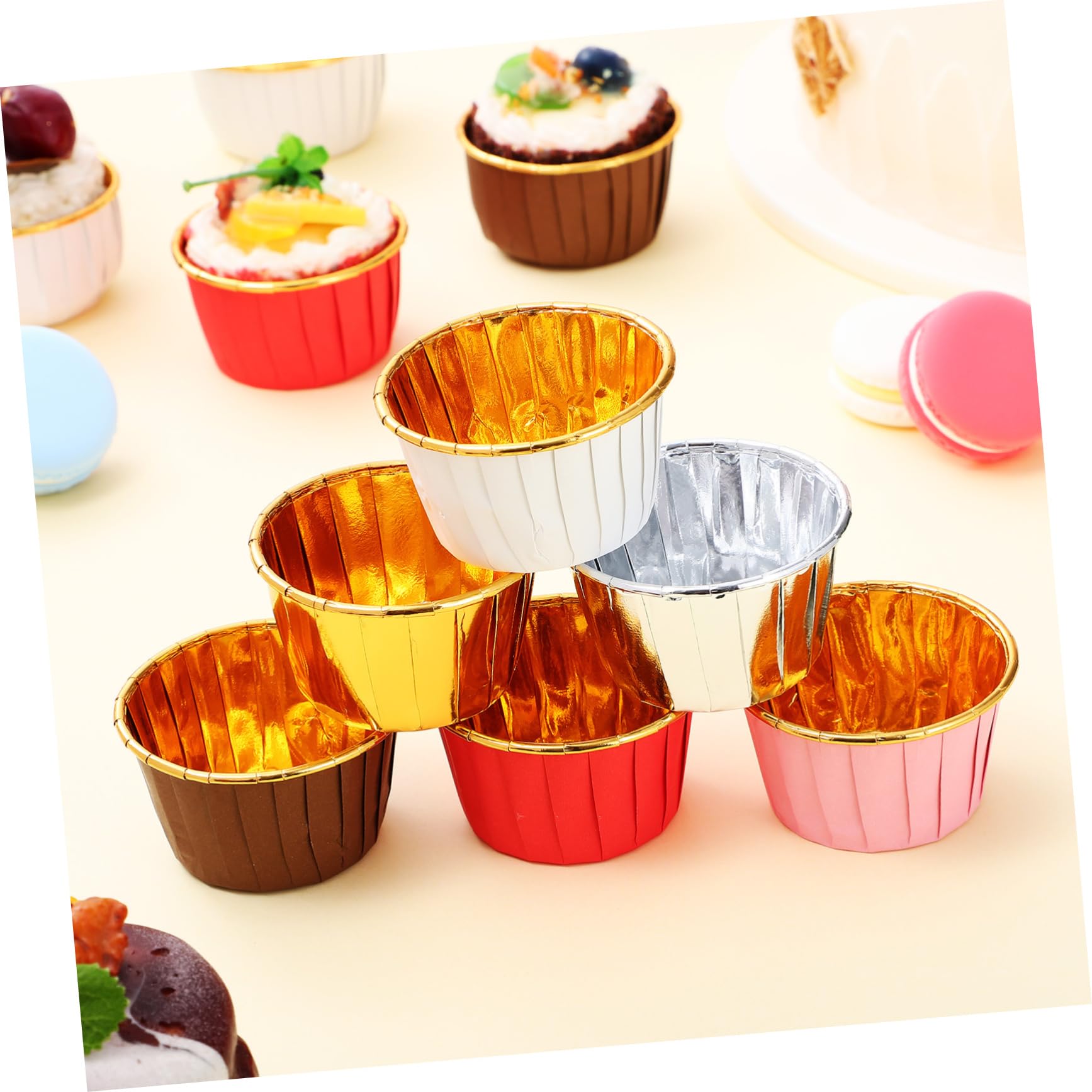 TOPBATHY Papier Cupcake Liners 300 Pezzi in Carta Composita