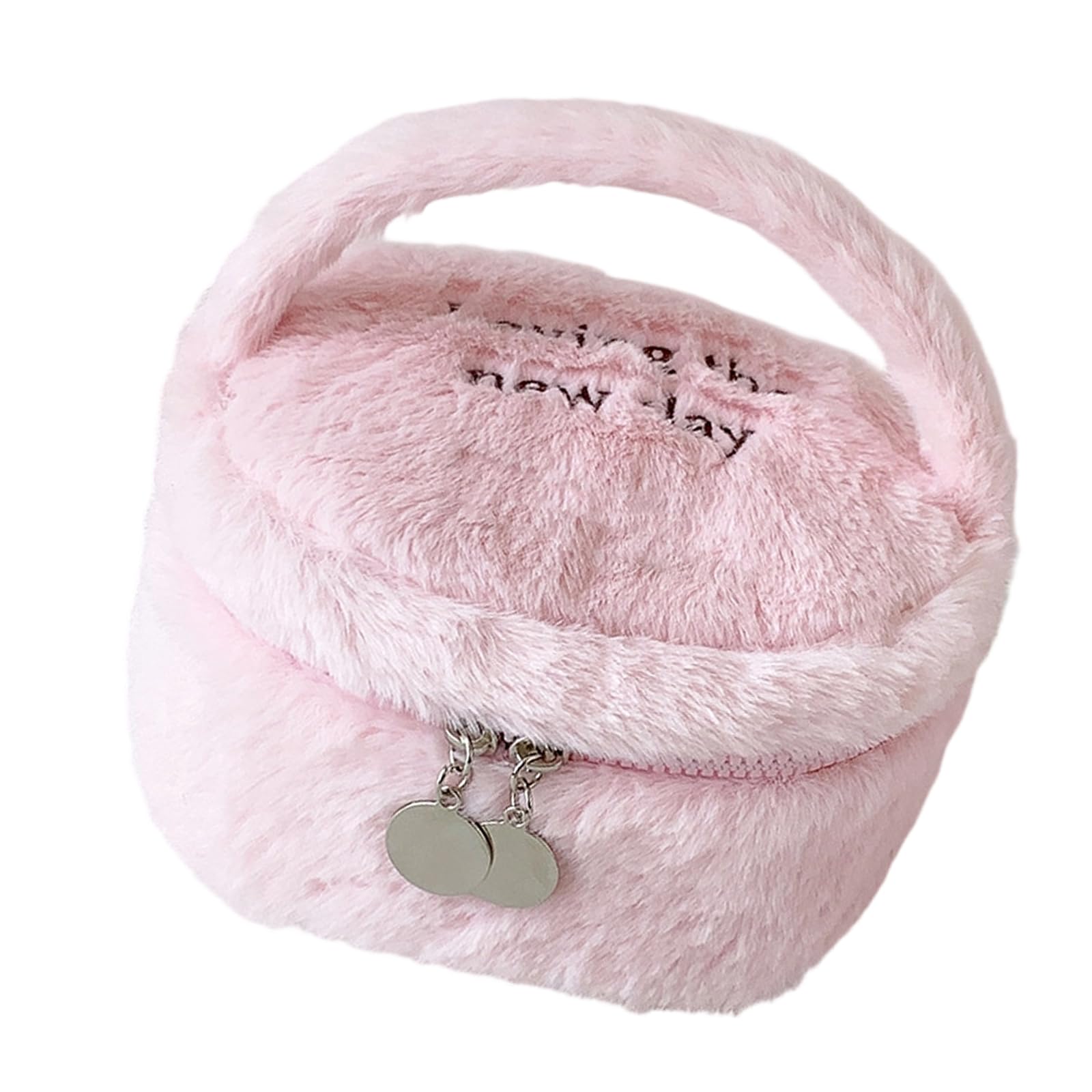 Nvoqilin B Multipurpose Plush Cosmetic Case With Sturdy Handles For Quick Access Travel Toiletry Ag