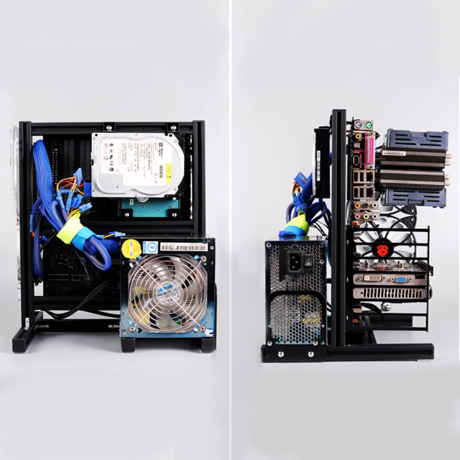 Obudowa Komputera do Samodzielnego Montażu, Konstrukcja Otwartej Obudowy ATX, Pełne Odprowadzanie Ciepła, do Płyty Głównej ITX (17 X 17 cm) M-ATX, Płyta Główna ATX, Obsługa 7