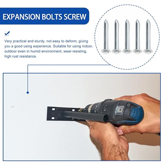 VILLCASE 10Pcs Speed Bump Expansion Screws 3.15X0.79In Stainless Steel Expansion Bolts Concrete Anchor Fasteners for Driveway Asphalt Speed Bumps Installation miniatura 3