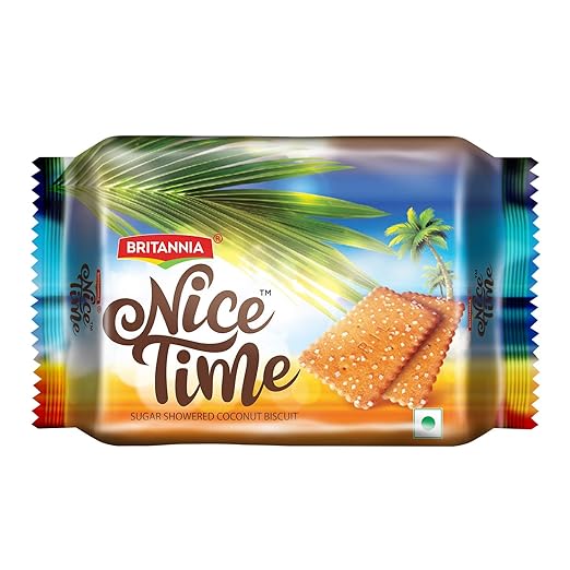 Britannia Nice Time Coconut Biscuits, 59.4g