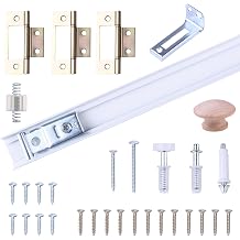 36 Inch Bifold Door Hardware Kit, Includes Track and Tools for Closet Door Repair and Replacement, Heavy Duty Folding Door Track for Indoor Use