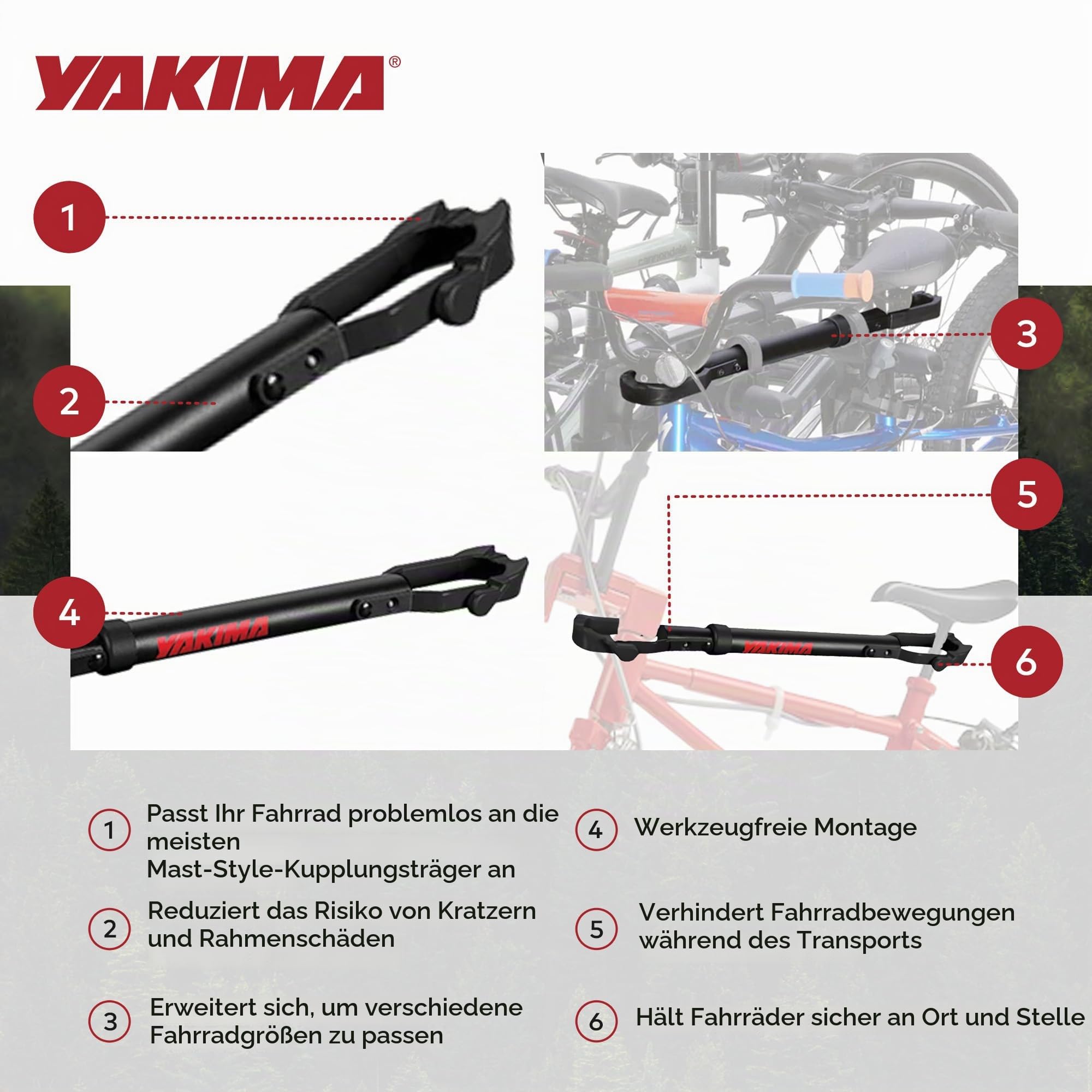 YAKIMA - TubeTop Hitch Mounted Bike Rack