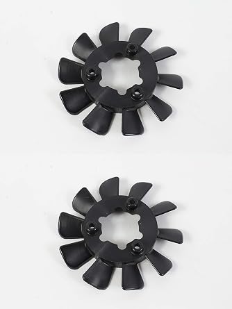 2 Pack Genuine Hydro Gear 51365 6" 10 Blade Transmission Fan OEM