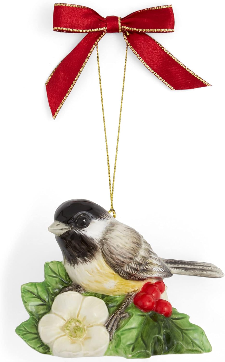 Spode Christmas Tree Chickadee Ornament Bird Ornaments for Christmas
