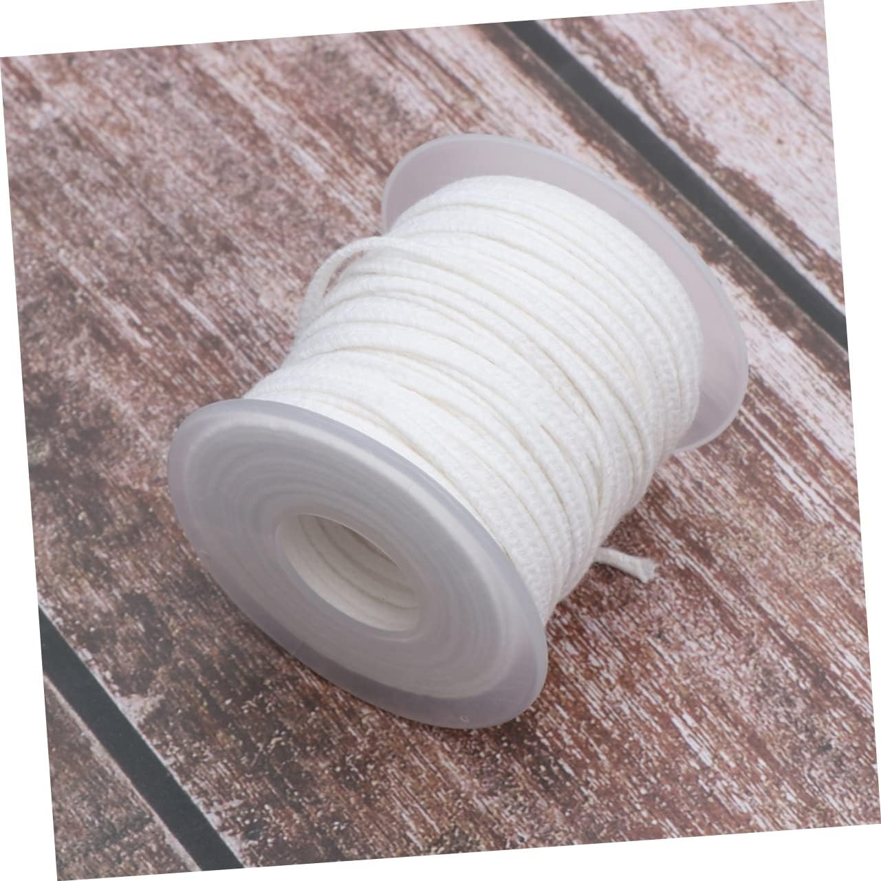1roll Cotton Candle Wicks Spool Pre-Waxed Strands for Candle Making for Pillars and Easy to White
