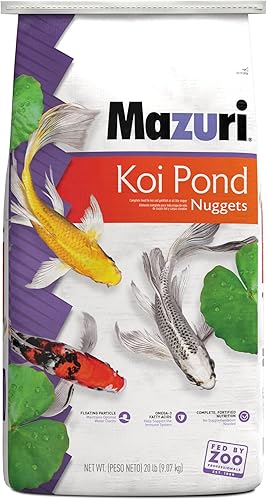 Mazuri Koi Nuggets para estanque, bolsa de 20 lb