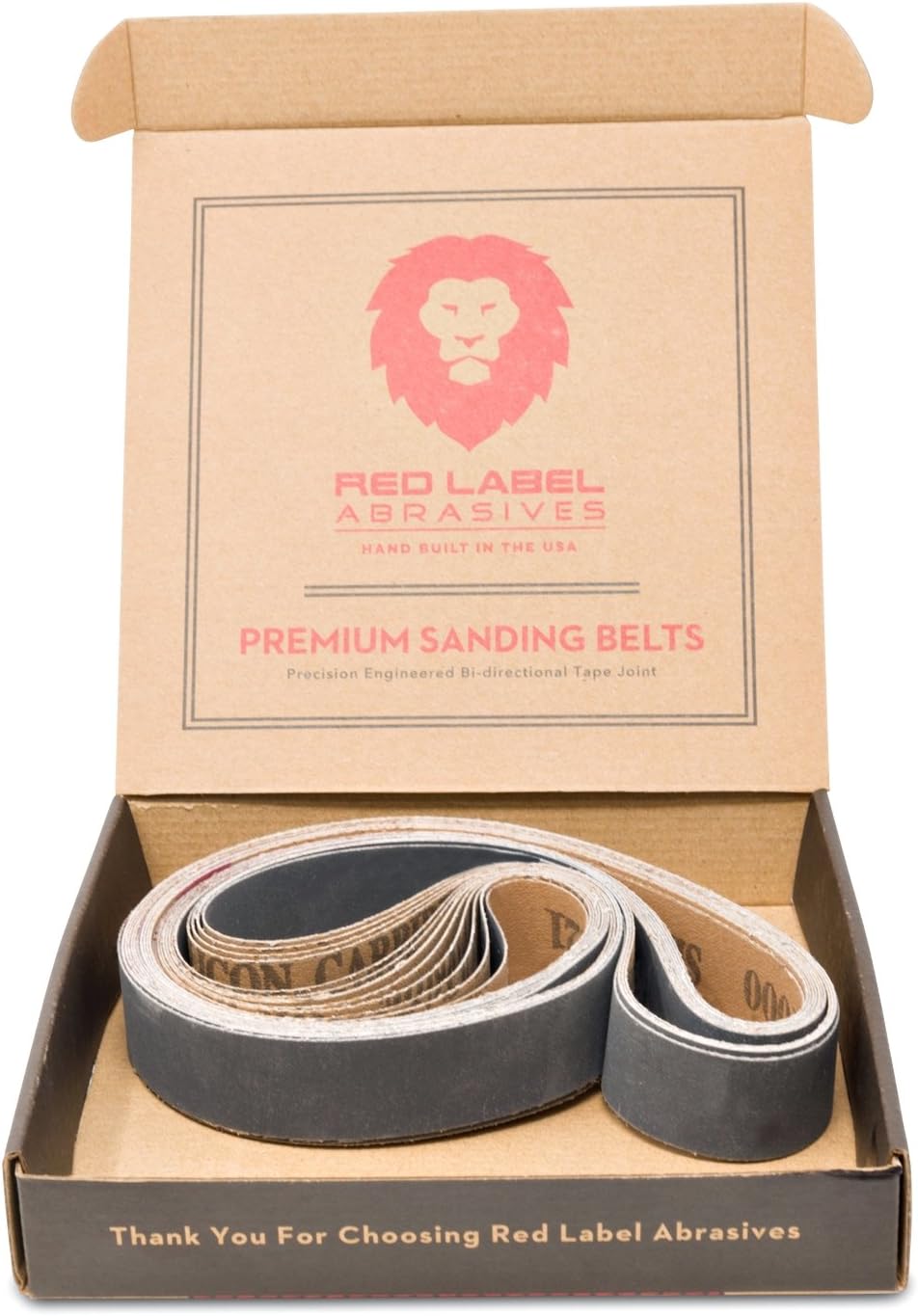 Hоttеѕt Sаlе Red Label Abrasives 1 X 30 Inch 220 Grit Sanding Belts - Industrial Grade Silicon Carbide - 12 PACK - For Knife Sharpening and Metalworking