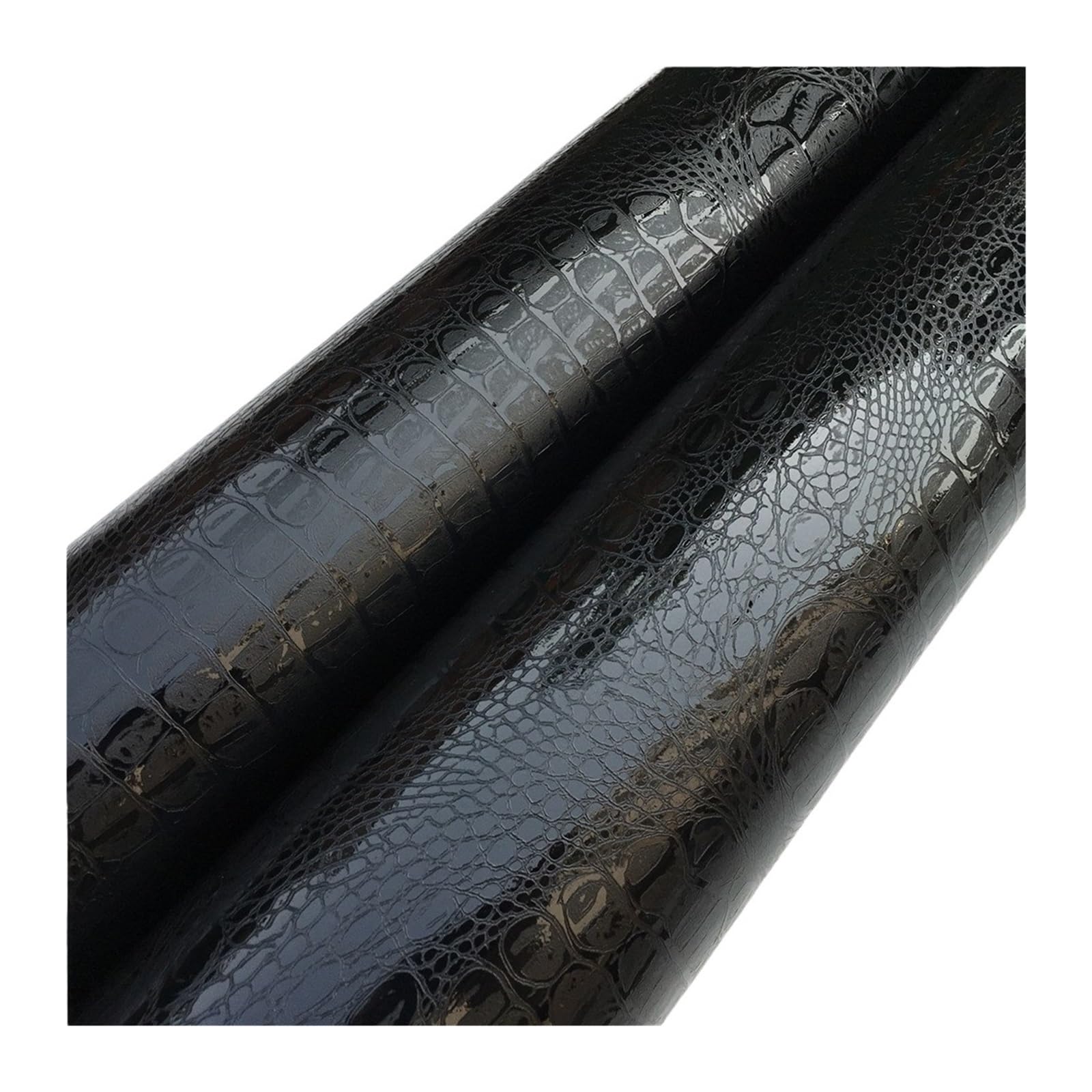 Schwarze Krokodil-Vinyl-Autofolie for Motorräder, kompatibel mit Autoaufklebern, Styling, Computer, Laptop, Fahrzeuginnenraum(50X152 CM)