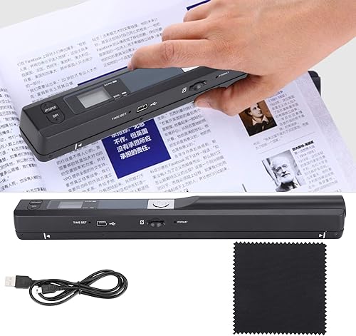 Miniatura 8 de Escáner portátil de documentos, escáner portátil de mano, escáner de mano para fotos de negocios, libros de recibos de fotos
