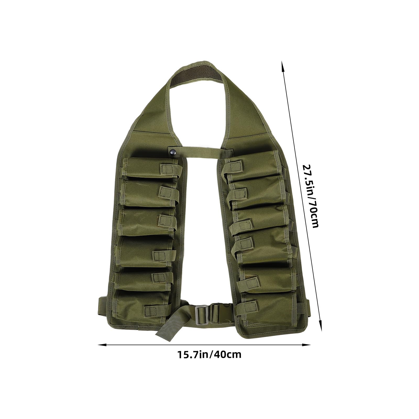 Fenical Ceinture Porte-bière Épaisseur Confortable et Résistante aux Rayures Ajustable en Toile Verte Plusieurs Poches Sorties Camping