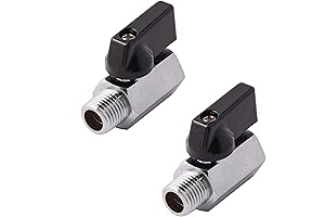 1/4-Inch Brass Mini Ball Valve for Plumbing